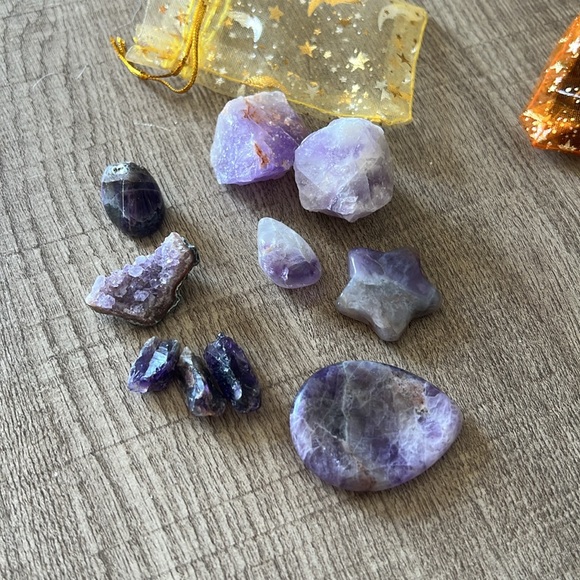 Amethyst crystal bundle bag - Picture 2 of 4